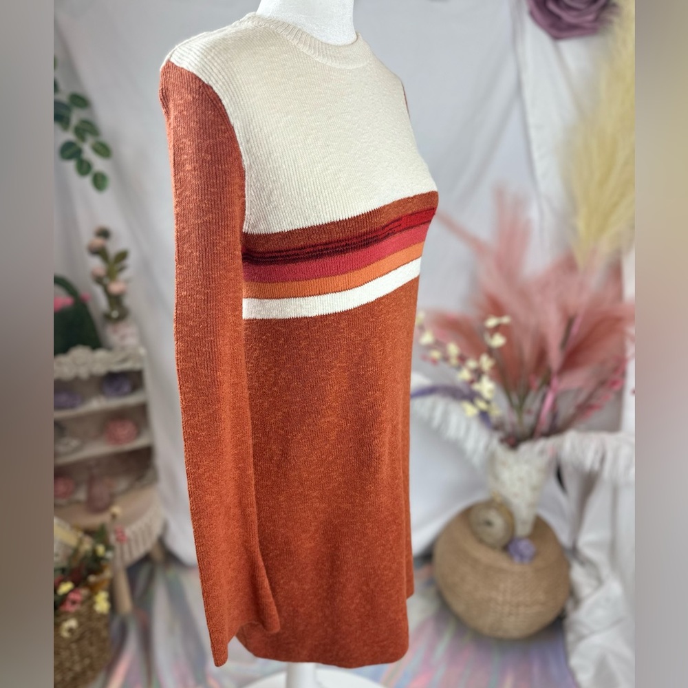 Free People Colorblock Swit Mini Dress. Size small